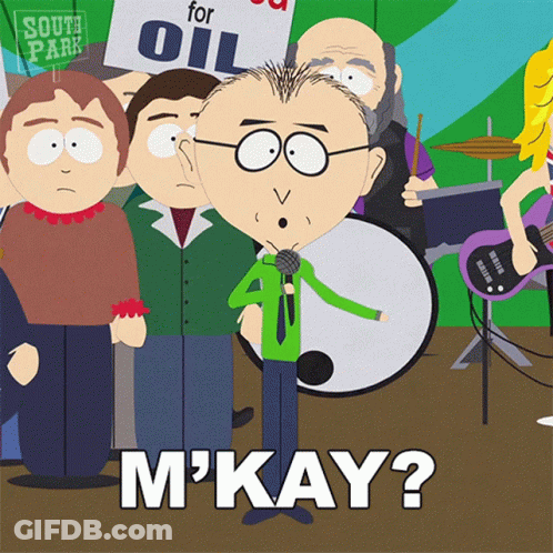South Park Character Holding Microphone GIF