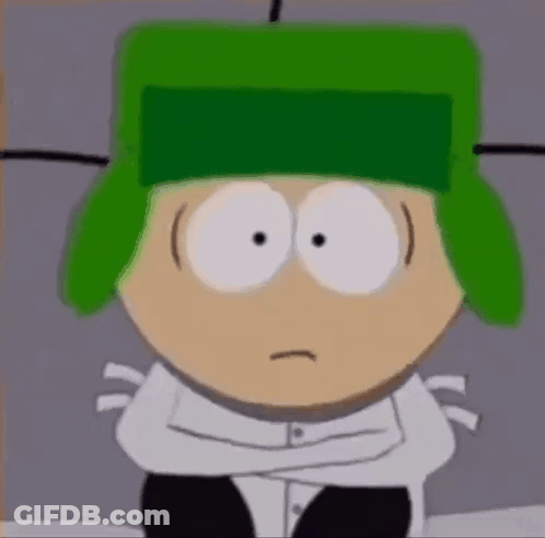 South Park Character In Green Hat And White Jacket GIF