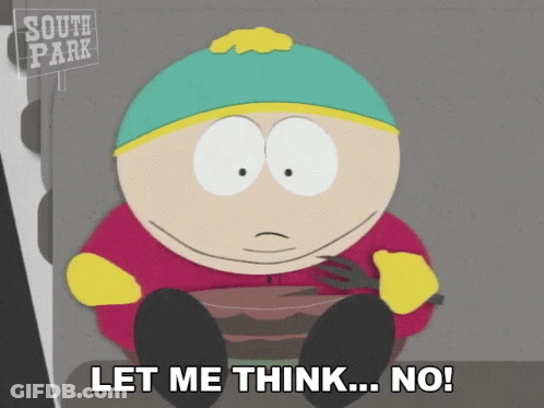 South Park Character Let Me Think... No GIF