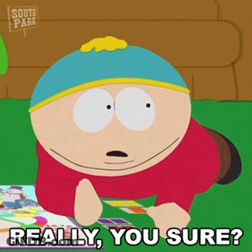 South Park Character Lying Playing Game Saying Really You Sure GIF