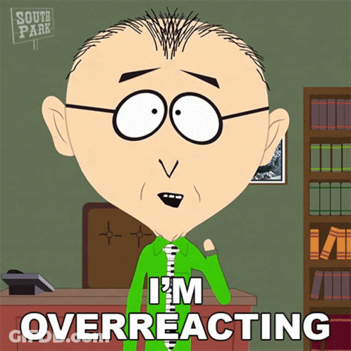 South Park Character Overreacting GIF