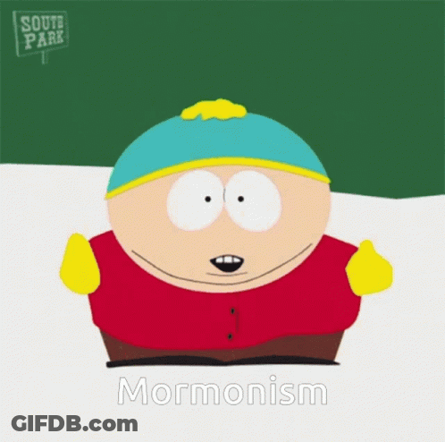 South Park Character Saying Mormonism GIF