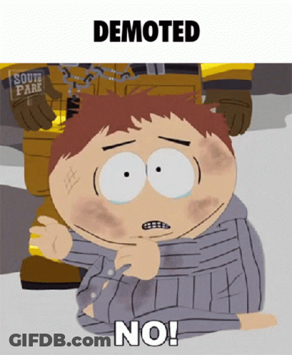 South Park Character Saying No GIF