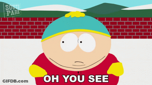South Park Character Saying Oh GIF