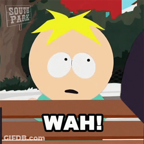 South Park Character Saying Wah GIF