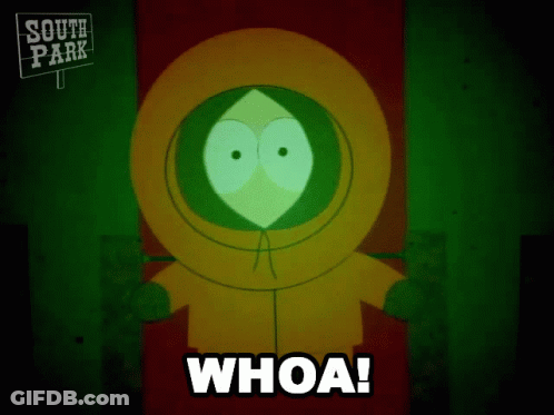 South Park Character Saying Whoa GIF