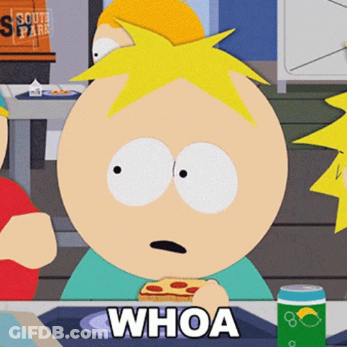 South Park Character Saying Whoa GIF
