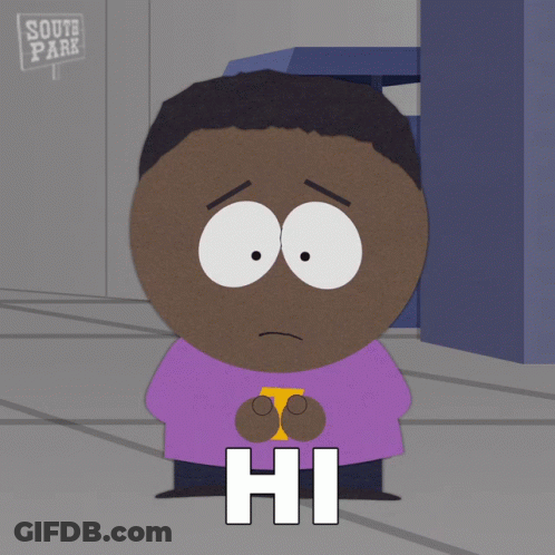 South Park Character Says Hi GIF