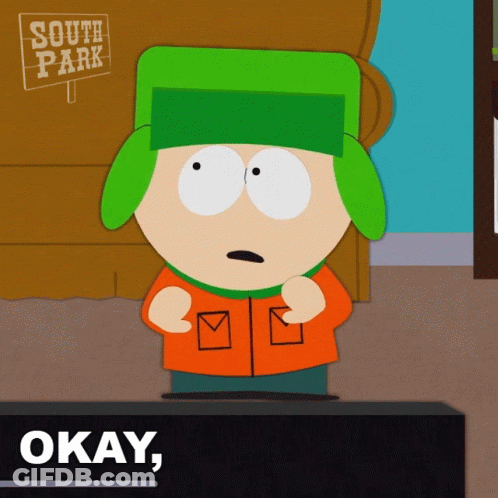 South Park Character Says Okay GIF