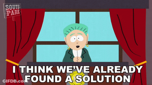 South Park Character Says Solution GIF