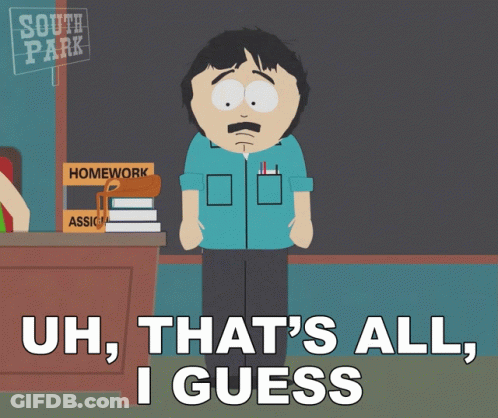 South Park Character Says That's All GIF