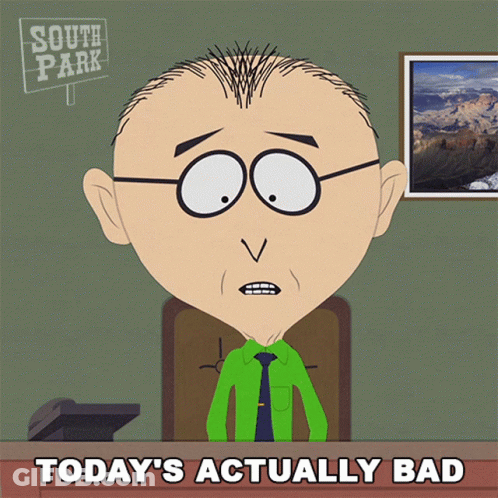 South Park Character Sitting At Desk GIF