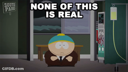 South Park Character Sitting In Hospital Room GIF