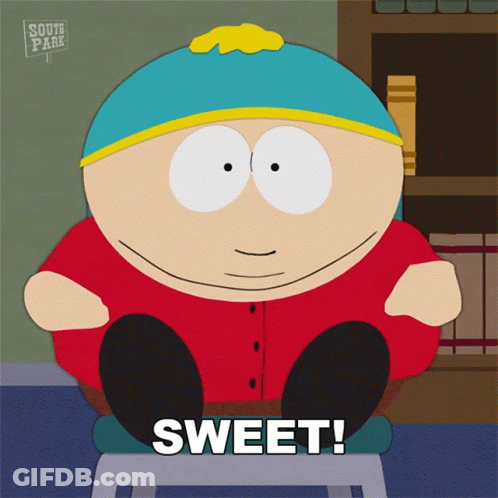 South Park Character Sitting On Stool GIF