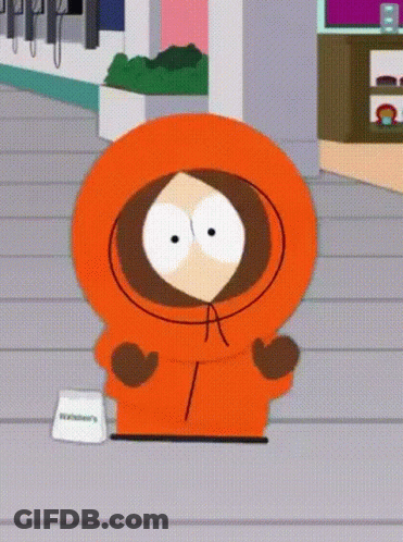 South Park Character Standing By Williams Sign GIF