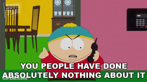 South Park Character Talking On Walkie Talkie GIF