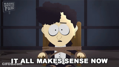 South Park Character Tied Up In Chair GIF