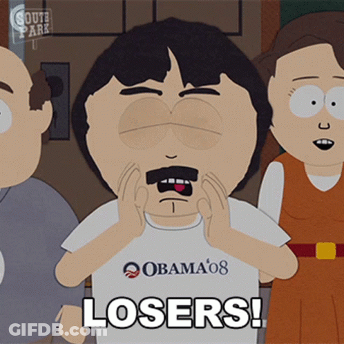 South Park Character Wearing Obama 08 Shirt GIF