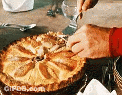 South Park Character Wearing Party Hat Eating Chocolate Pie GIF