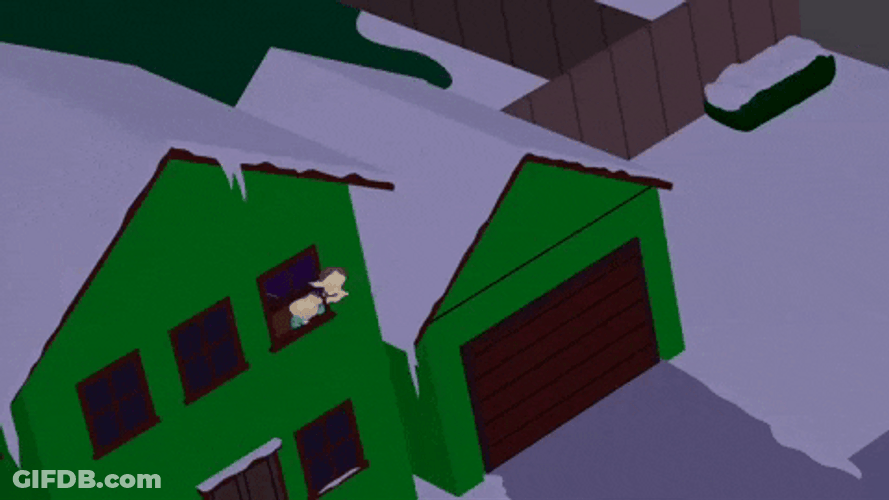 South Park Character With Angel Wings GIF