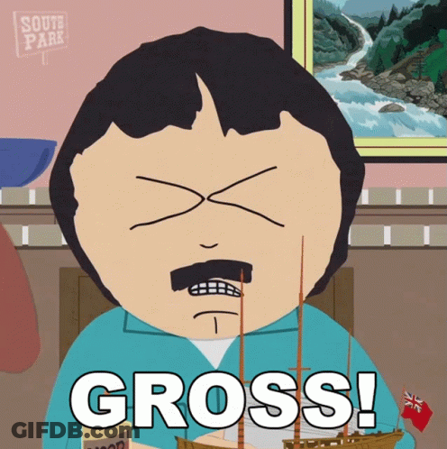 South Park Character With Gross Face GIF