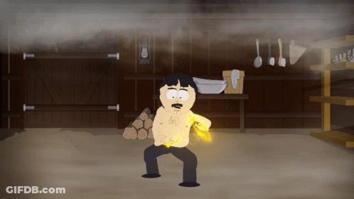 South Park Character With Pencil In Pocket GIF