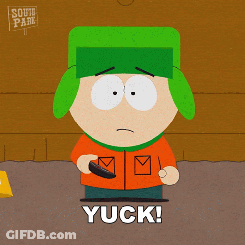South Park Character With Yuck GIF