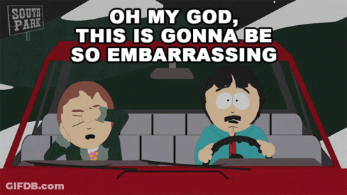 South Park Characters In Car Saying Oh My God GIF