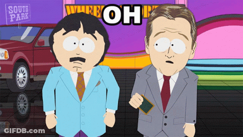 South Park Characters In Front Of Sign GIF