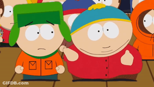 South Park Characters Kyle And Cartman GIF