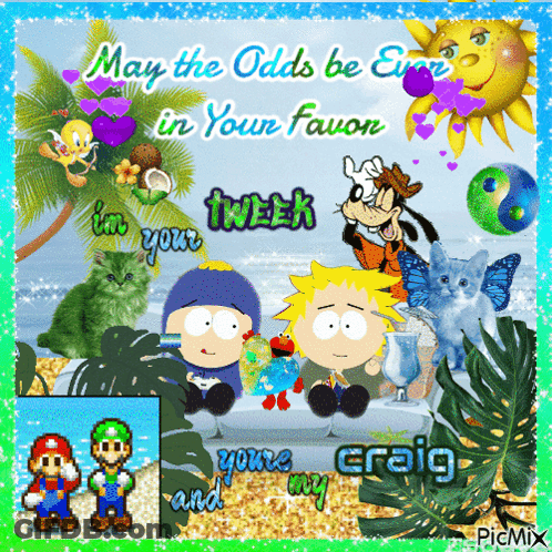 South Park Characters May The Odds Be Ever In Your Favor GIF