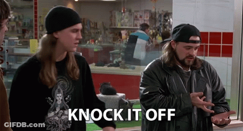 South Park Characters Saying Just Knock It Off GIF