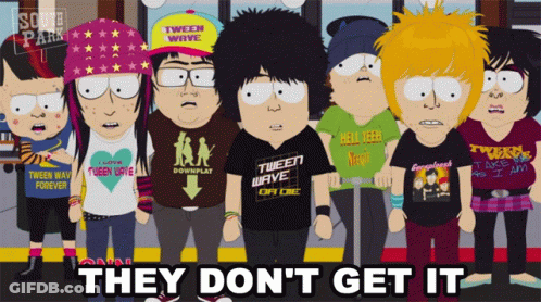 South Park Characters Saying They Don't Get It GIF