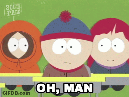 South Park Characters Sitting At Table GIF
