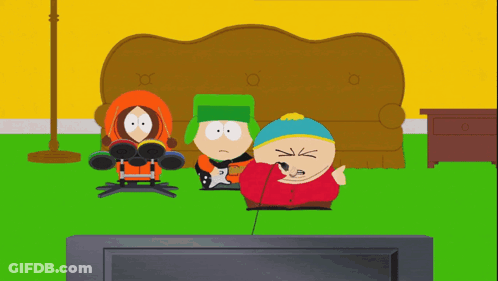 South Park Characters Sitting On Couch GIF
