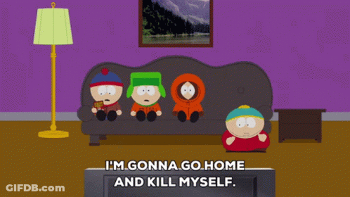 South Park Characters Sitting On Couch GIF