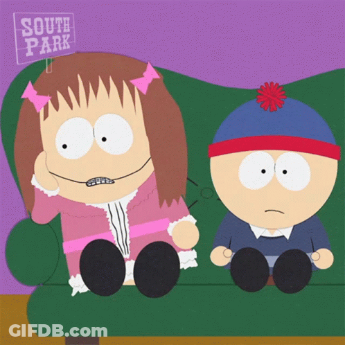South Park Characters Sitting On Couch GIF