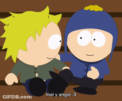 South Park Characters Sitting Together Mai Y Angie 3 GIF