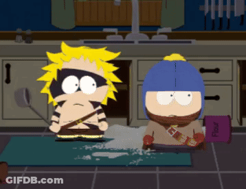 South Park Characters Standing GIF