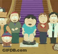 South Park Characters Standing In Front Of Staircase GIF