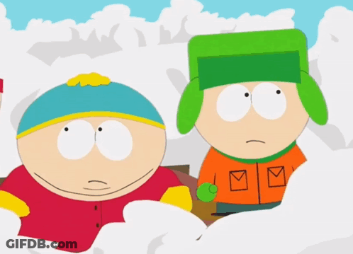 South Park Characters Standing Together GIF