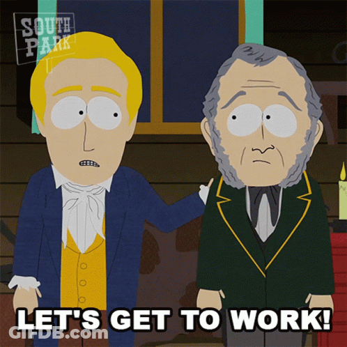South Park Characters Standing Together GIF
