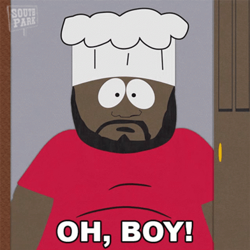 South Park Chef Oh Boy Wink GIF