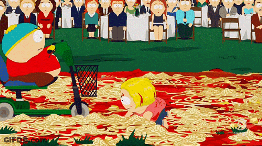South Park Driving Noodles Spaghetti GIF