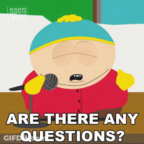 South Park Eric Cartman Any Questions GIF