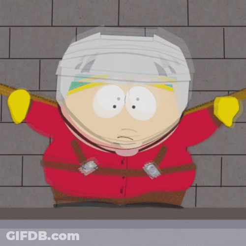 South Park Eric Cartman Fall Out GIF