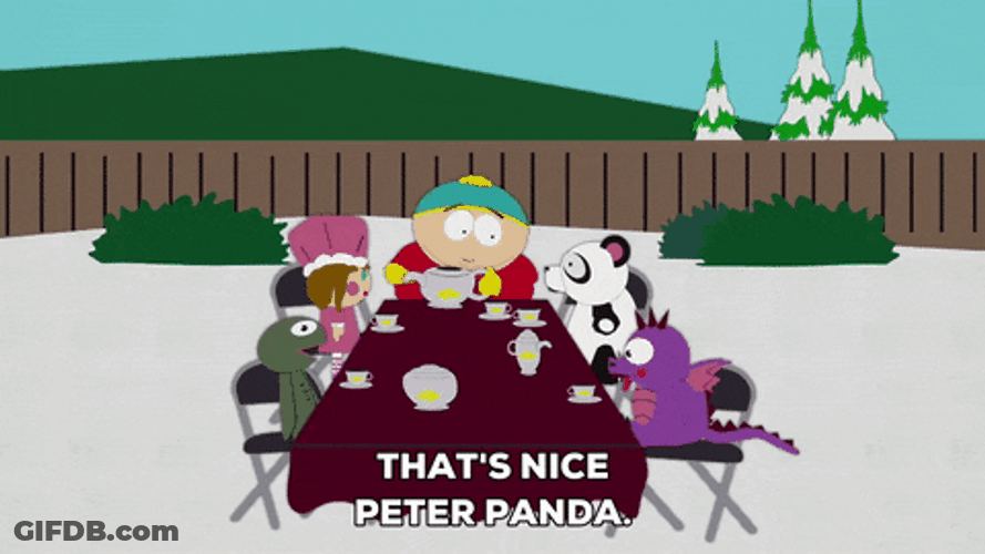 South Park Eric Cartman Tea Party Outside GIF