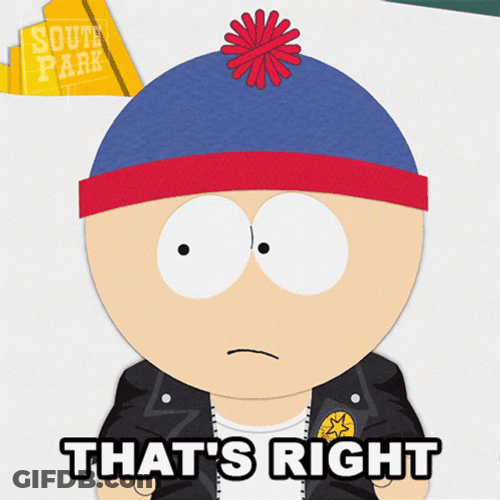 South Park Eric Cartman That's Right GIF