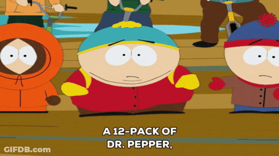 South Park Eric Cartman With Dr Pepper GIF