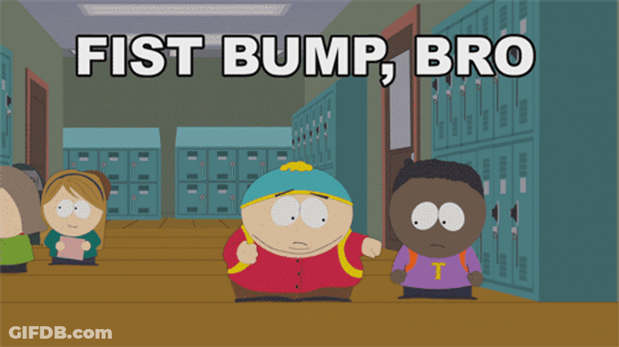 South Park Eric Fist Bump Bro GIF
